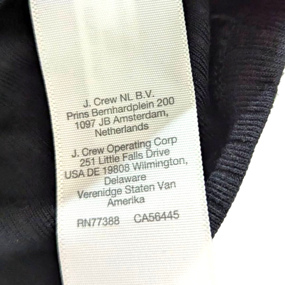 NWT MADEWELL Ribbed Square-Neck Long-Sleeve Top IN BLACK SZ SM - Picture 10 of 16